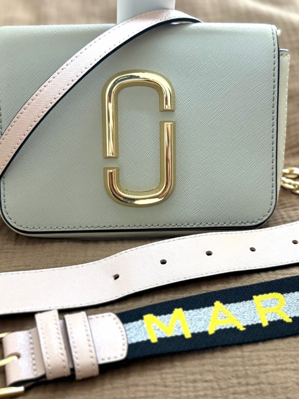Marc Jacobs Snapshot {Hipshot} Crossbody Convertible Belt Bag in Dust/Pink